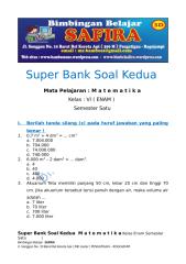 2. SUPER BANK SOAL MTK  KEDUAU  KELAS ENAM  SEMESTER SATU.docx