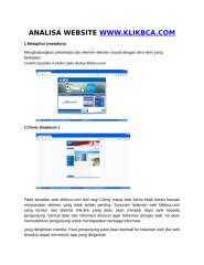 ANALISA WEBSITE WWW.klikbca.com.docx