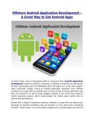 Offshore Android Application Development – A Great Way to Get Android Apps.pdf