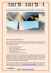Get professionals Commercial Solar installation service.pdf