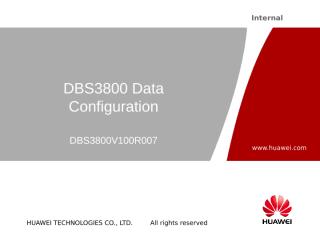DBS3800 Data Configuration(DBS3800V100R007).ppt