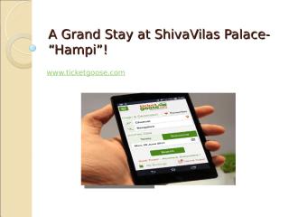A Grand Stay at ShivaVilas Palace-.ppt
