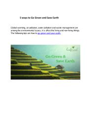 5 ways to Go Green and Save Earth  - Leaftrend.pdf