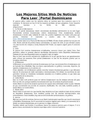 Los Mejores Sitios Web De Noticias Para Leer Portal Dominicano.doc